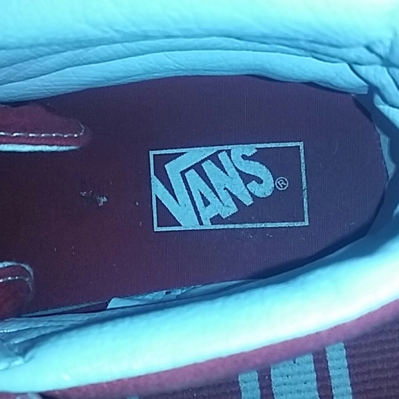 Red hightop Vans - Picture 3 of 4